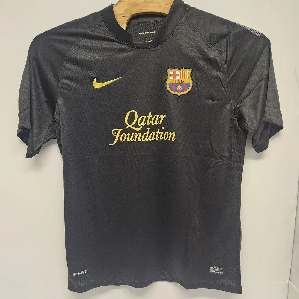 Barcelona Messi Nike Jersey Black Qatar Foundation Mens 2XL Brand‎ New